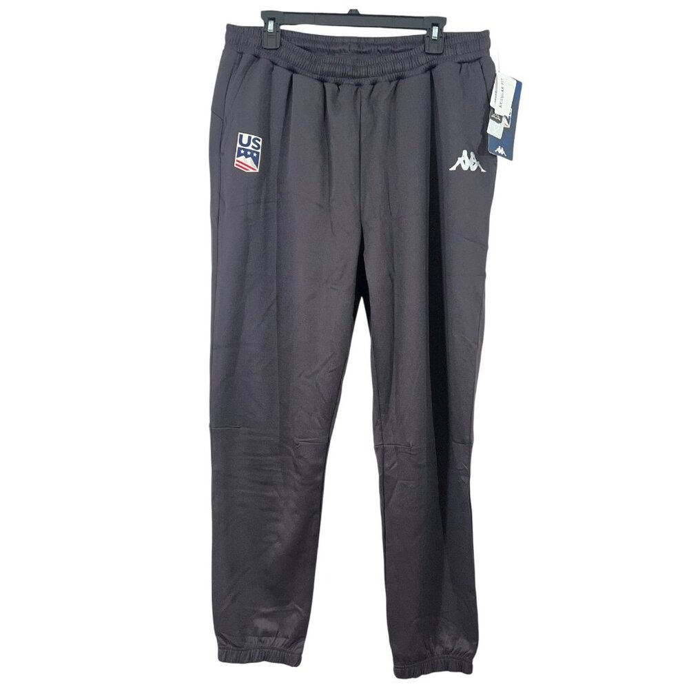 Kappa US Ski Team Kombat Jogger Pants Grey XXL New